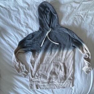 Feat x Helen Owen ombré blue beige sweat suit